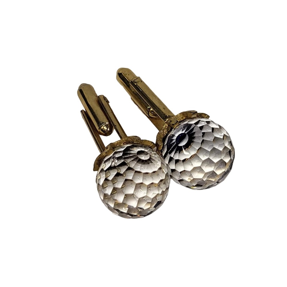 Vintage Genuine Austrian Crystal DANTE CuffLinks WOW‎